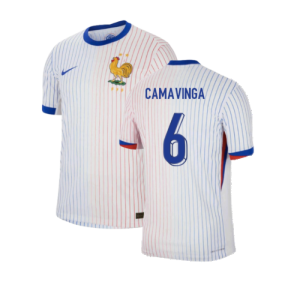 2024-2025 France Away Dri-ADV Match Shirt (Camavinga 6)