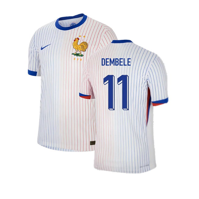 2024-2025 France Away Dri-ADV Match Shirt (Dembele 11)