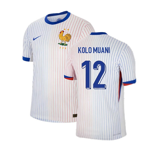 2024-2025 France Away Dri-ADV Match Shirt (Kolo Muani 12)