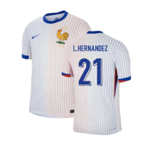 2024-2025 France Away Dri-ADV Match Shirt (L.Hernandez 21)