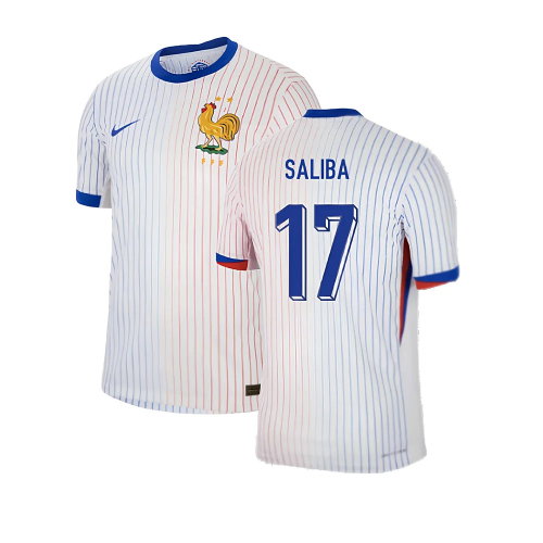 2024-2025 France Away Dri-ADV Match Shirt (Saliba 17)