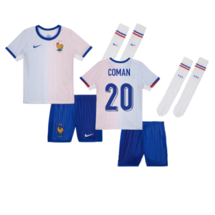 2024-2025 France Away Little Boys Mini Kit (Coman 20)