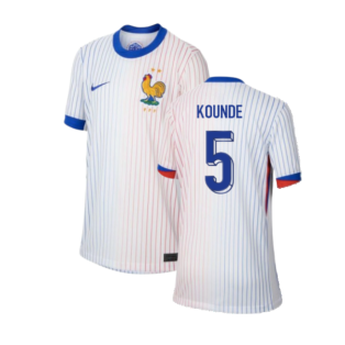 2024-2025 France Away Shirt (Kids) (Kounde 5)