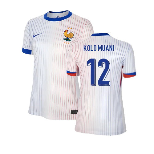 2024-2025 France Away Shirt (Womens) (Kolo Muani 12)