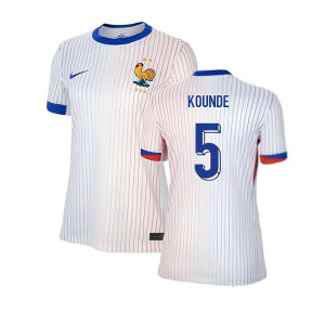 2024-2025 France Away Shirt (Womens) (Kounde 5)