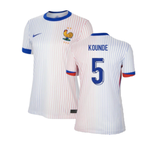 2024-2025 France Away Shirt (Womens) (Kounde 5)