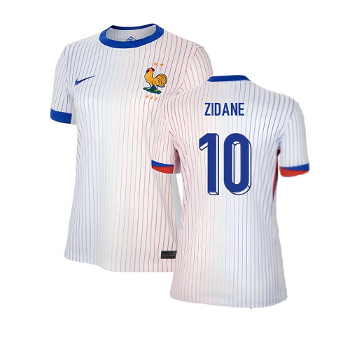 2024-2025 France Away Shirt (Womens) (Zidane 10)
