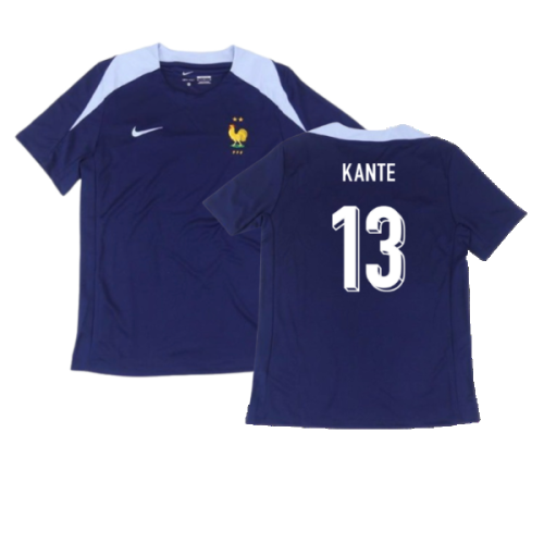2024-2025 France Dri-Fit Strike Training Shirt (Navy) (Kante 13)