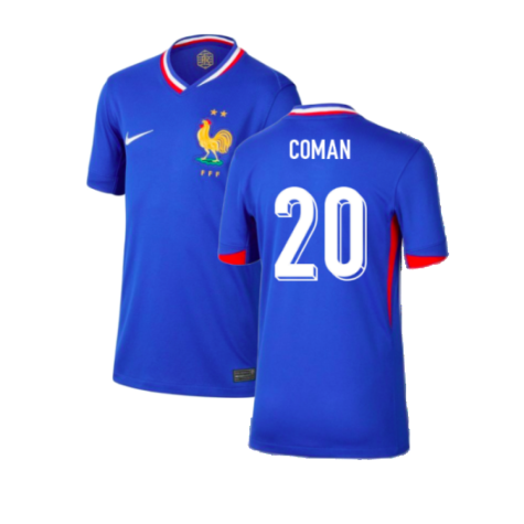 2024-2025 France Home Shirt (Kids) (Coman 20)