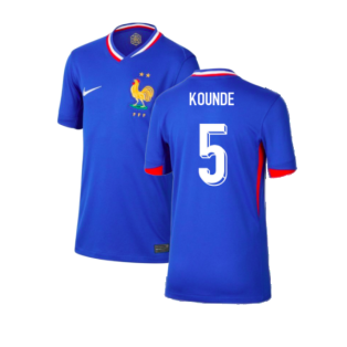 2024-2025 France Home Shirt (Kids) (Kounde 5)