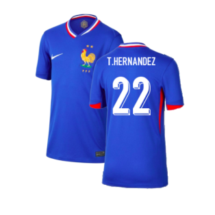 2024-2025 France Home Shirt (Kids) (T.Hernandez 22)