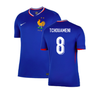 2024-2025 France Home Shirt (Tchouameni 8)