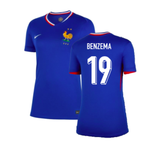 2024-2025 France Home Shirt (Womens) (Benzema 19)