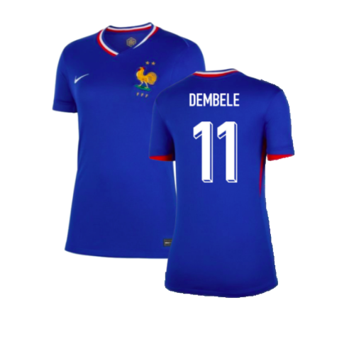 2024-2025 France Home Shirt (Womens) (Dembele 11)