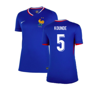 2024-2025 France Home Shirt (Womens) (Kounde 5)