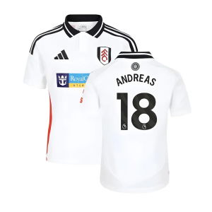 2024-2025 Fulham Home Shirt (Kids) (Andreas 18)