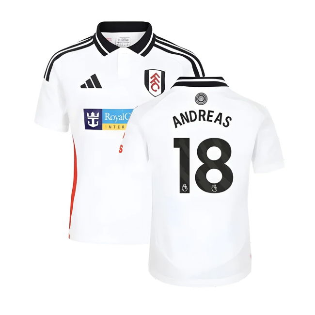2024-2025 Fulham Home Shirt (Kids) (Andreas 18)