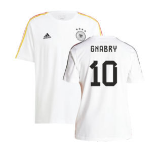 2024-2025 Germany 3S DNA Tee (White) (Gnabry 10)