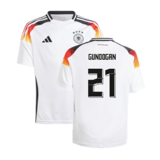 Germany No21 Gundogan White Home Soccer Country Jersey