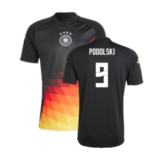 2024-2025 Germany Pre-Match Shirt (Black) (Podolski 9)