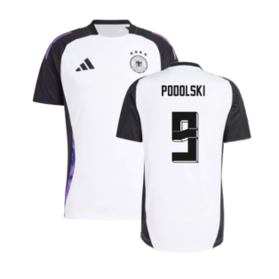 2024-2025 Germany Training Jersey (White) (Podolski 9)