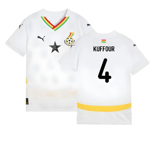 2024-2025 Ghana Home Shirt (Kids) (Kuffour 4)