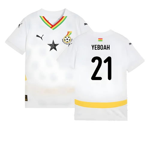 2024-2025 Ghana Home Shirt (Kids) (Yeboah 21)