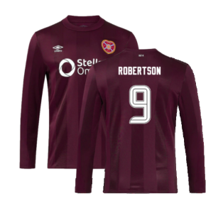 2024-2025 Hearts Long Sleeve Home Shirt (Robertson 9)