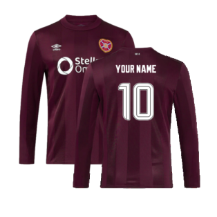 2024-2025 Hearts Long Sleeve Home Shirt (Your Name)