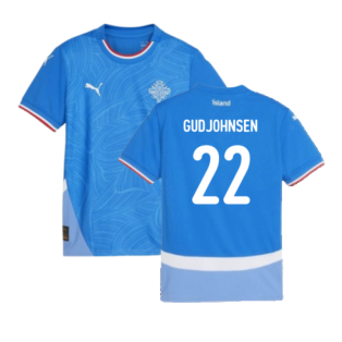 2024-2025 Iceland Home Shirt (Kids) (Gudjohnsen 22)