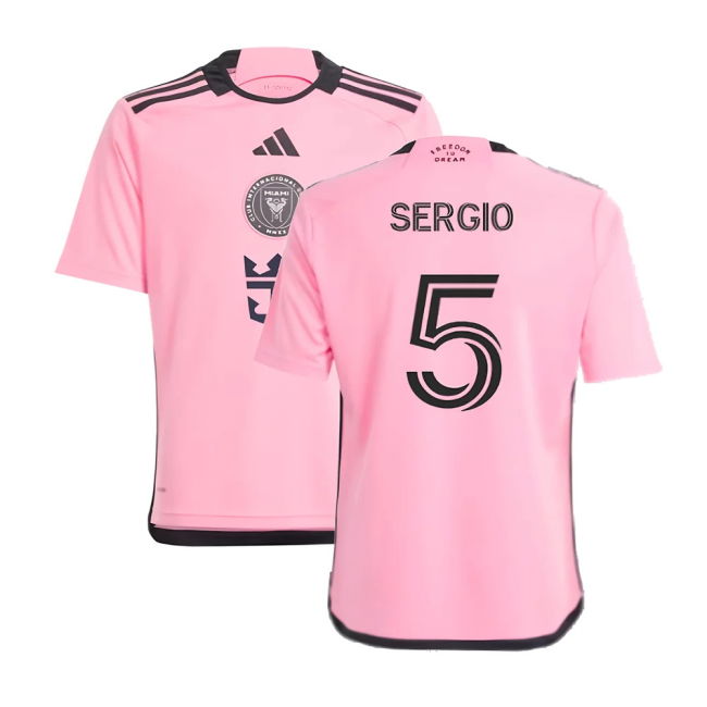 2024-2025 Inter Miami Home Shirt (Kids) (Sergio 5)