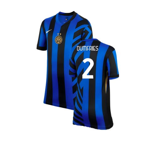 2024-2025 Inter Milan Home Shirt (Kids) (Dumfries 2) 2024-2025 Inter Milan Home Shirt (Kids) (Dumfries 2)