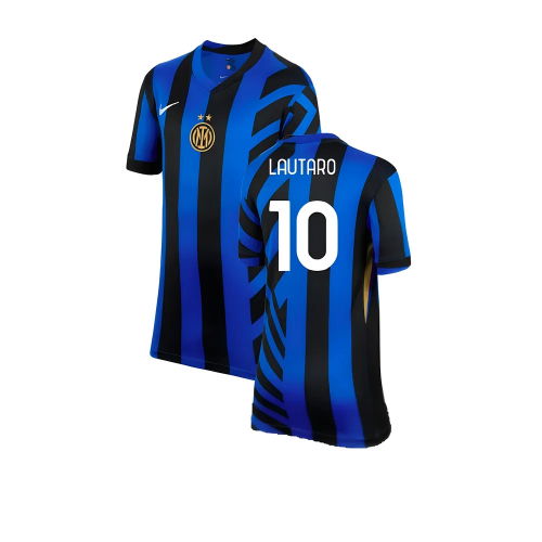 2024-2025 Inter Milan Home Shirt (Kids) (Lautaro 10) 2024-2025 Inter Milan Home Shirt (Kids) (Lautaro 10)
