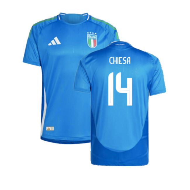 2024-2025 Italy Authentic Home Shirt (CHIESA 14)