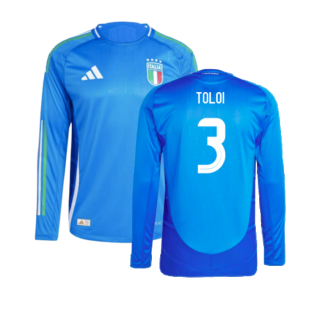 2024-2025 Italy Authentic Long Sleeve Home Shirt (TOLOI 3)