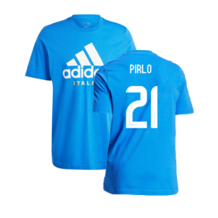 2024-2025 Italy DNA Graphic Tee (Blue) (PIRLO 21)