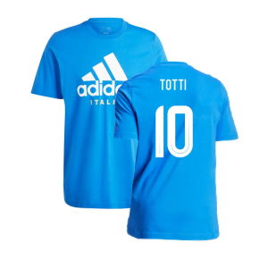 2024-2025 Italy DNA Graphic Tee (Blue) (TOTTI 10)