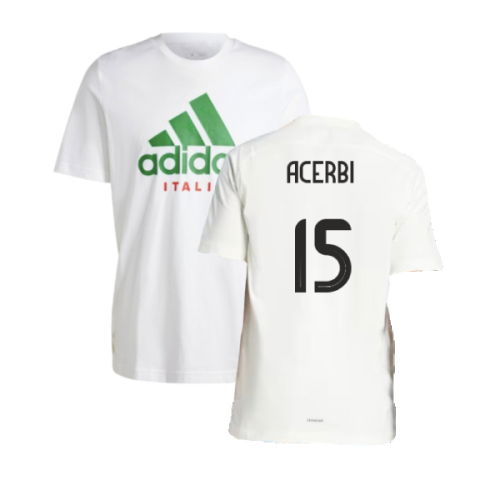 2024-2025 Italy DNA Graphic Tee (White) (ACERBI 15)