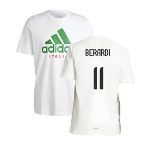 2024-2025 Italy DNA Graphic Tee (White) (BERARDI 11)