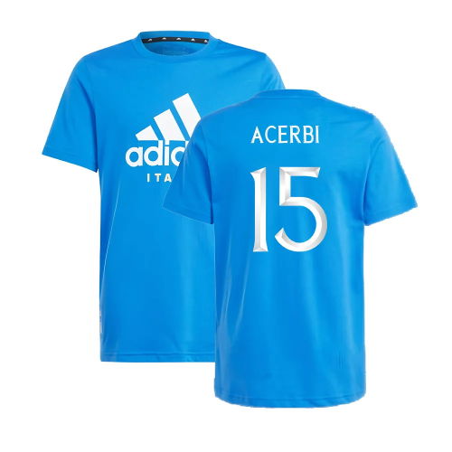 2024-2025 Italy DNA Tee (Blue) - Kids (ACERBI 15)