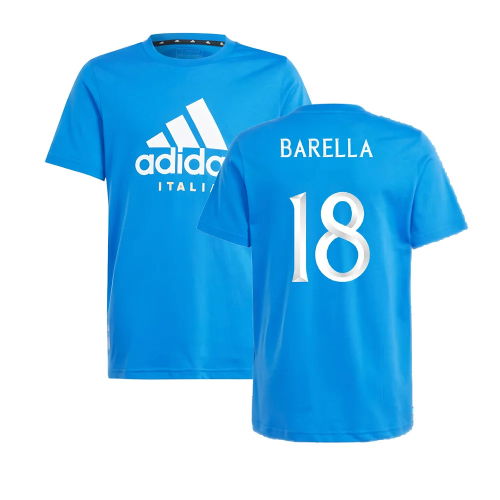 2024-2025 Italy DNA Tee (Blue) - Kids (BARELLA 18)
