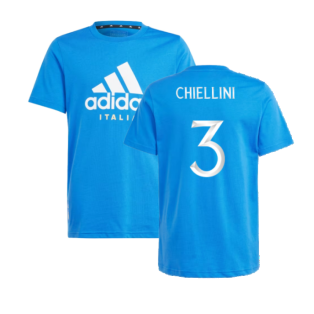 2024-2025 Italy DNA Tee (Blue) - Kids (CHIELLINI 3)