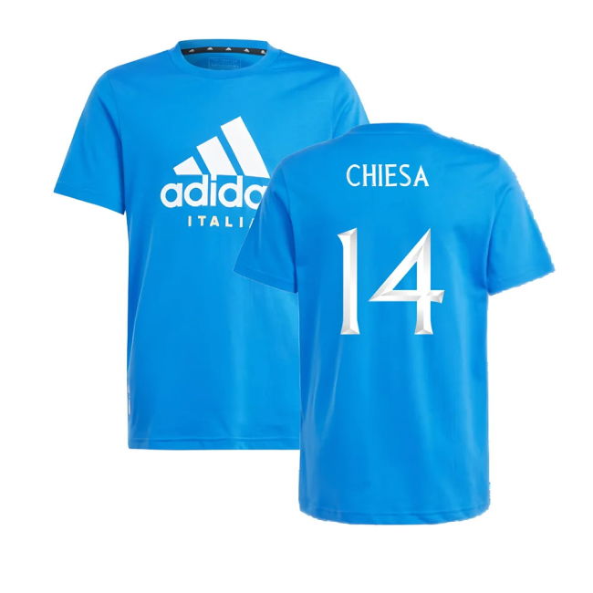 2024-2025 Italy DNA Tee (Blue) - Kids (CHIESA 14)