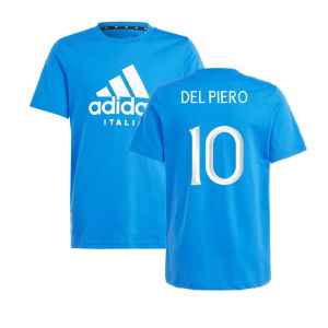 2024-2025 Italy DNA Tee (Blue) - Kids (DEL PIERO 10)