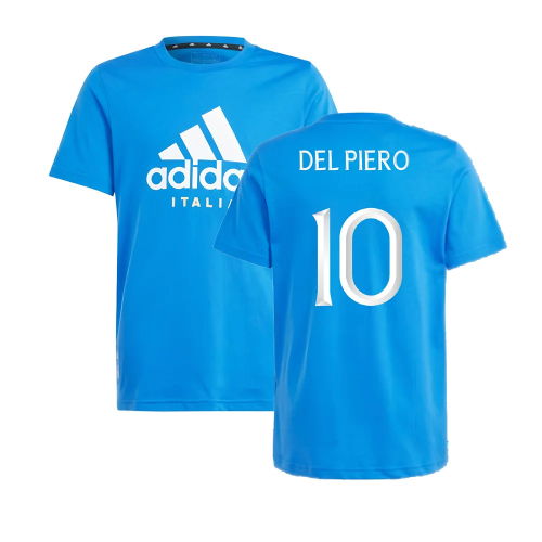 2024-2025 Italy DNA Tee (Blue) - Kids (DEL PIERO 10)