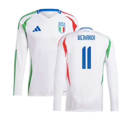 2024-2025 Italy Long Sleeve Away Shirt (BERARDI 11)