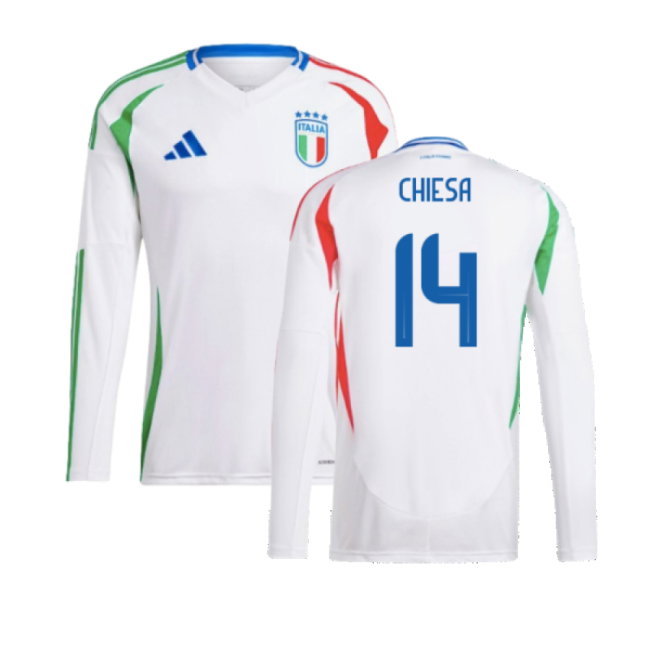 2024-2025 Italy Long Sleeve Away Shirt (CHIESA 14)