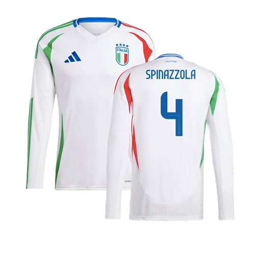 2024-2025 Italy Long Sleeve Away Shirt (SPINAZZOLA 4)