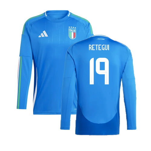 2024-2025 Italy Long Sleeve Home Shirt (RETEGUI 19)
