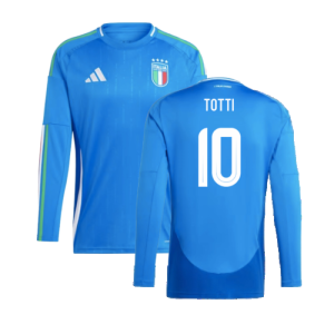 2024-2025 Italy Long Sleeve Home Shirt (TOTTI 10)